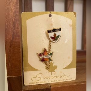Vintage Ottawa Canada Enamel Pin Set